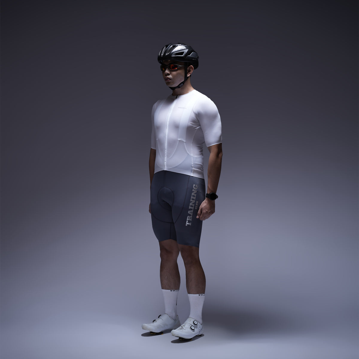 Training Club White Cycling Top