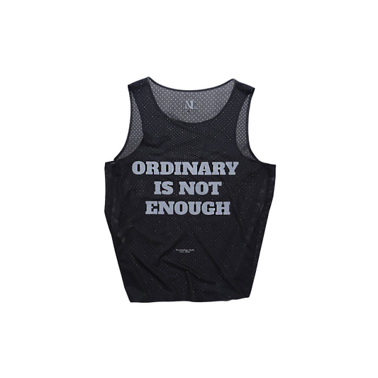 Black Racing Ordinary Is Not Enough Singlet