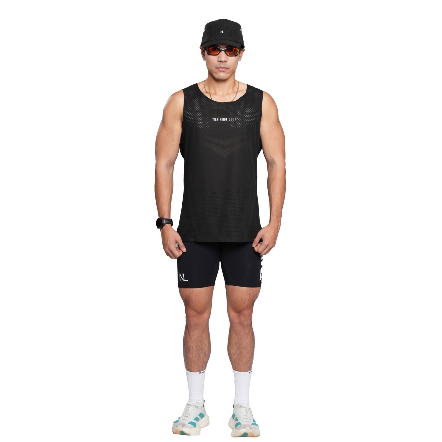Black Racing Singlet