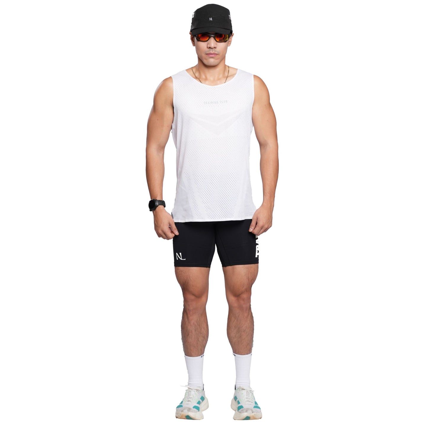 White Racing Singlet