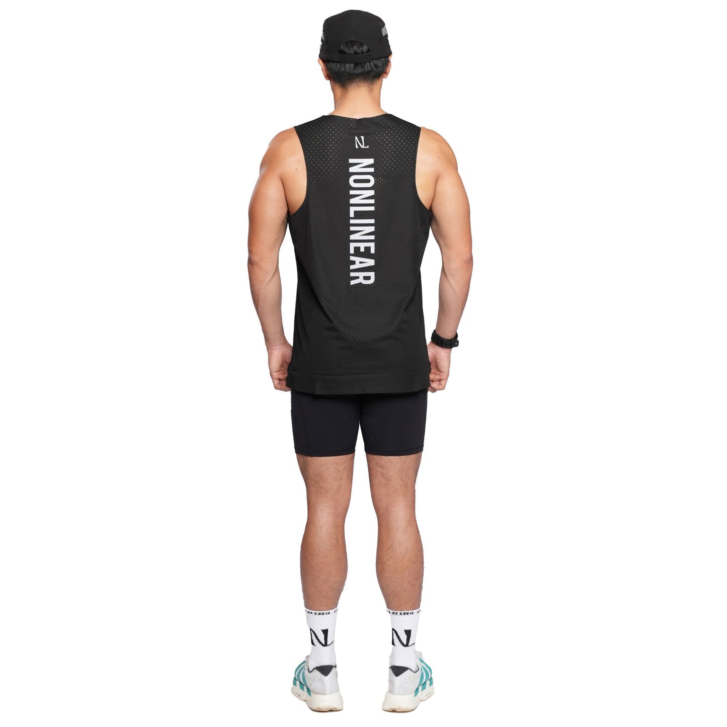Black Racing Singlet
