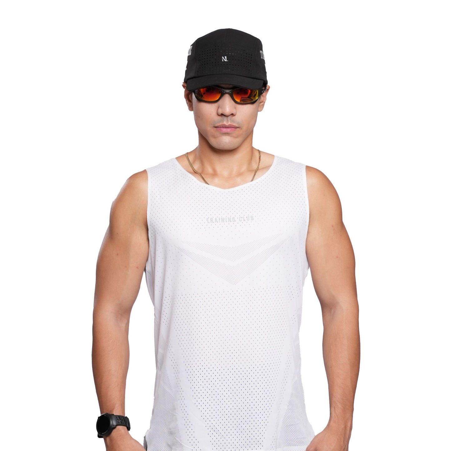 White Racing Singlet