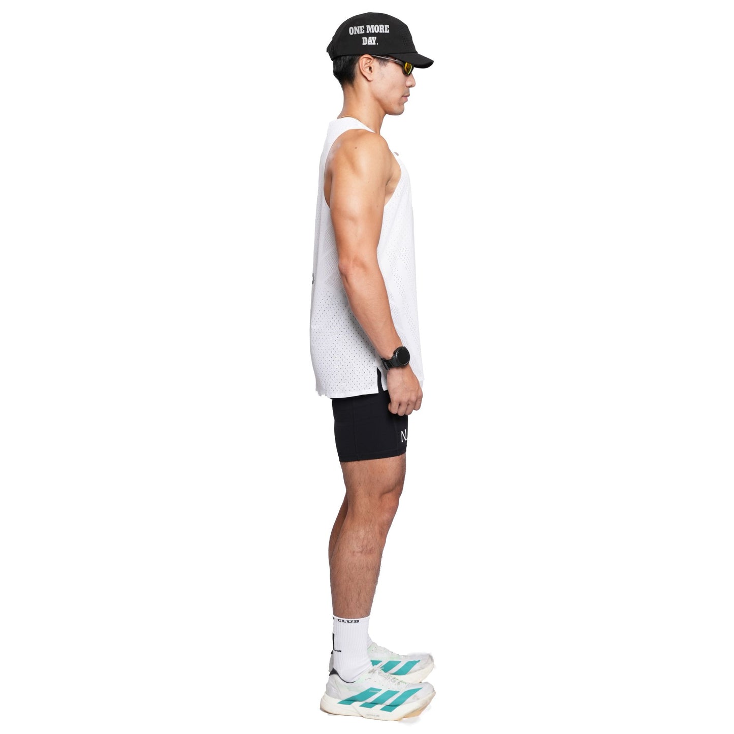White Racing Singlet
