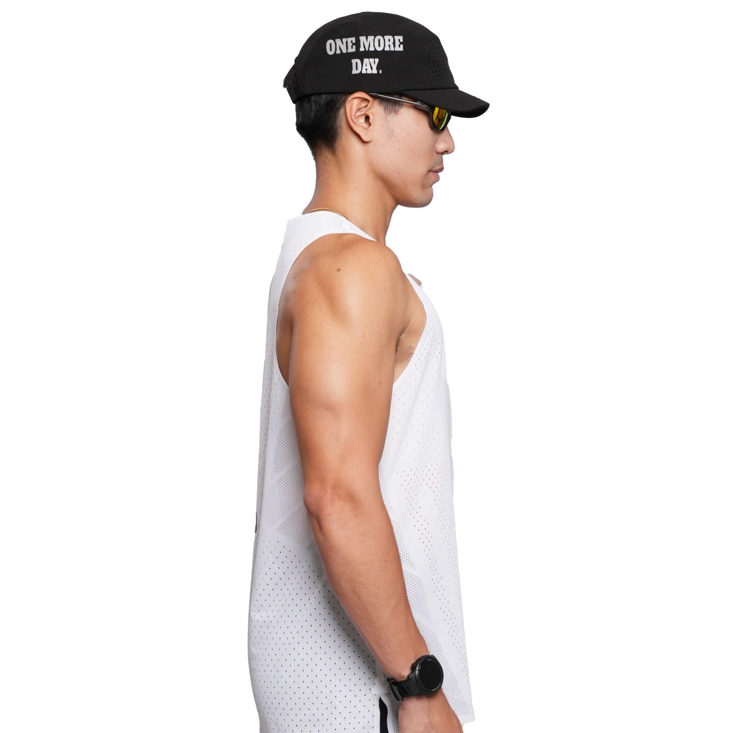 White Racing Singlet