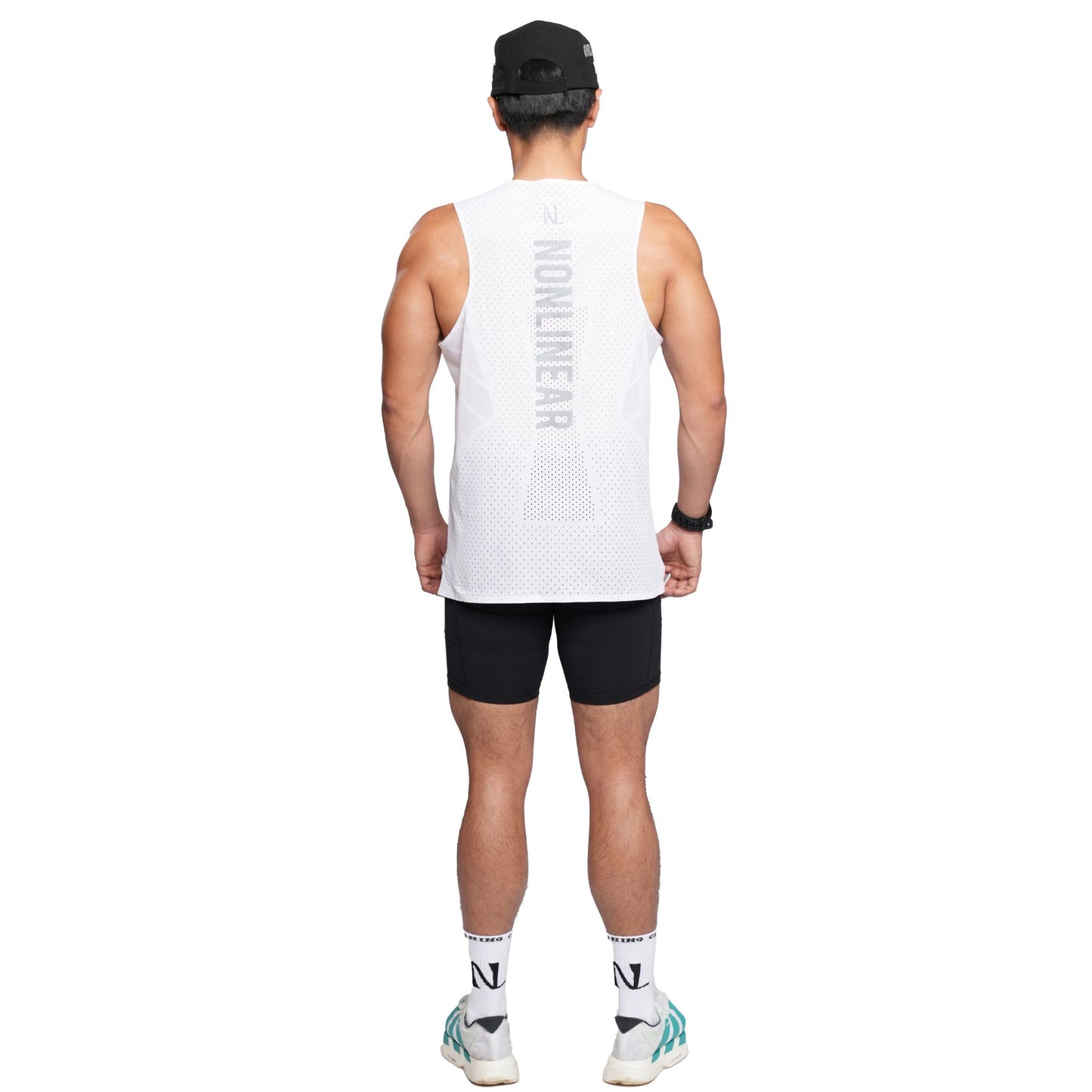 White Racing Singlet