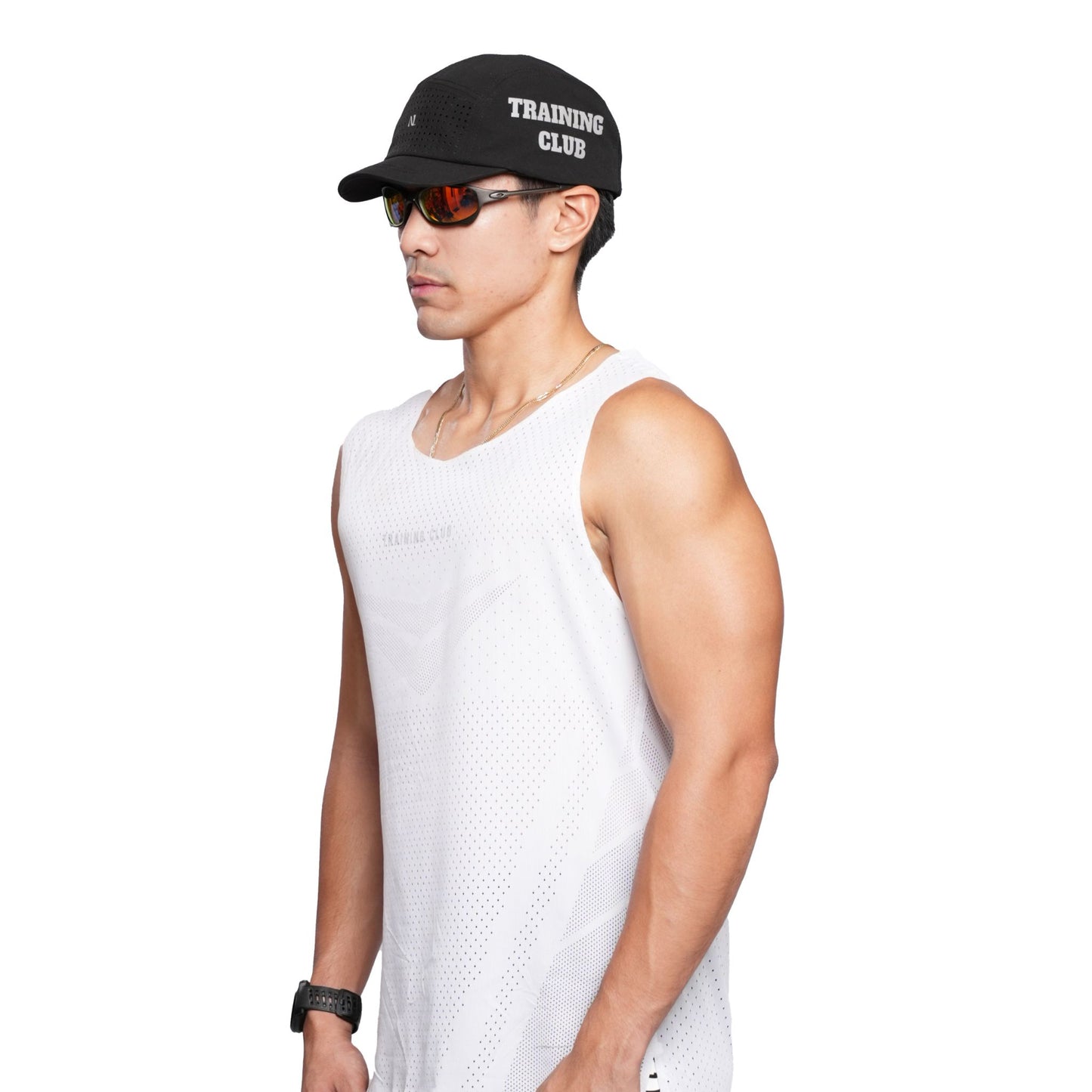 White Racing Singlet